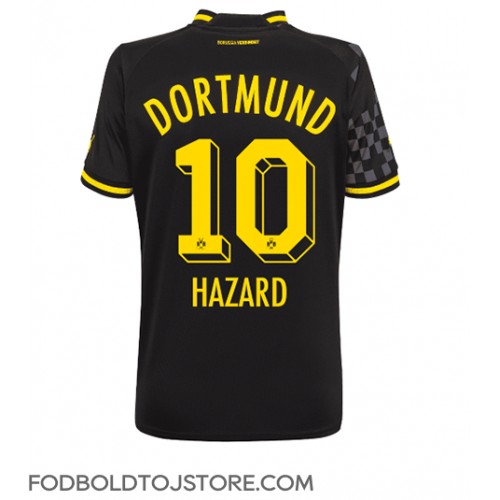Borussia Dortmund Thorgan Hazard #10 Udebanetrøje Dame 2022-23 Kortærmet